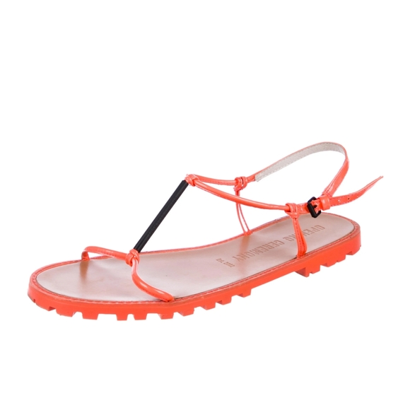 Opening Ceremony T-Strap Leather Sandals - Picture 1 of 6